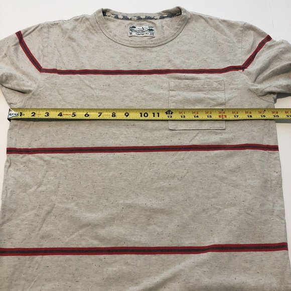 Vans Joel Tudor Surfer Collection Gray Shirt Red Stripes Men Size Medium - Picture 11 of 12